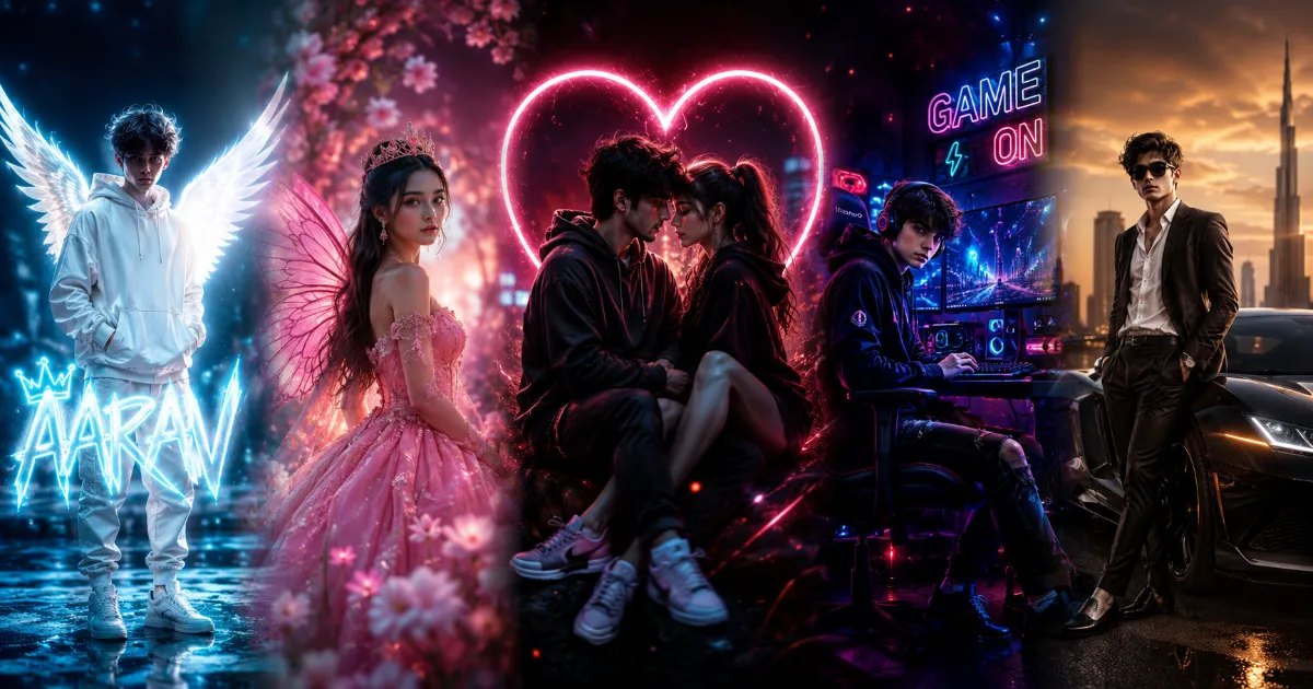 50 Best 3D AI Image Prompts featuring boys, girls, couples, gamers and luxury avatars in ultra realistic 3D style