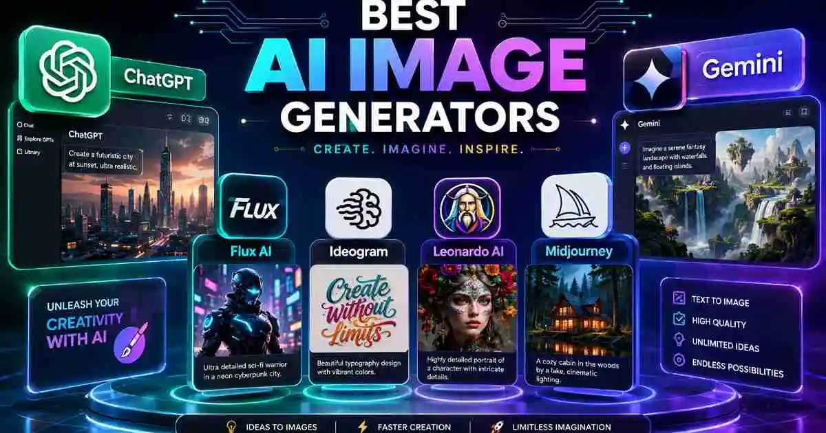 सर्वोत्तम AI टूल्स कोलाज फोटो — Best AI Image Generators Comparison