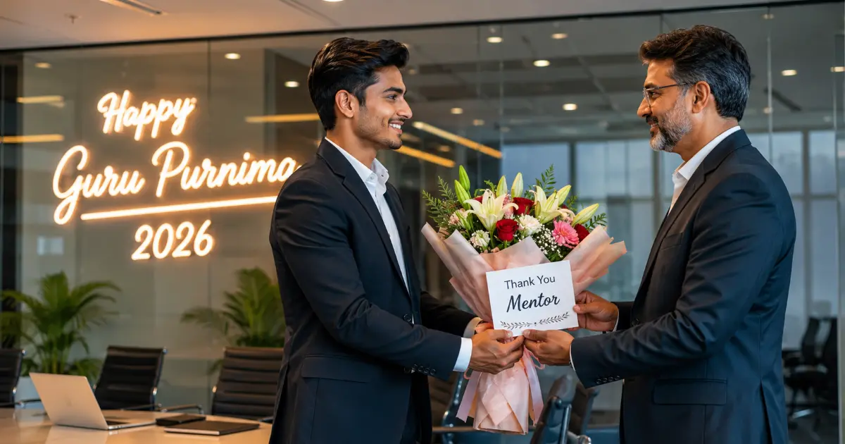 कॉर्पोरेट मेंटॉर धन्यवाद AI फोटो — Corporate Mentor AI Photo Prompts Marathi