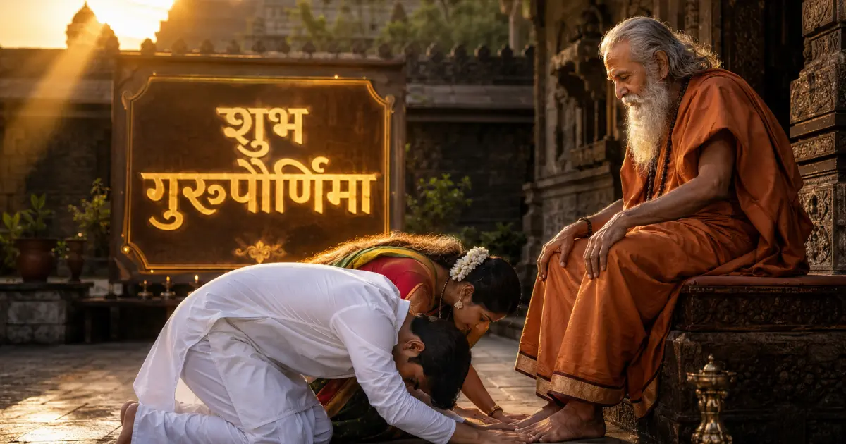 गुरुपौर्णिमा AI Photo Prompts Marathi — शुभ गुरुपौर्णिमा कस्टमाइज्ड ३D फोटो
