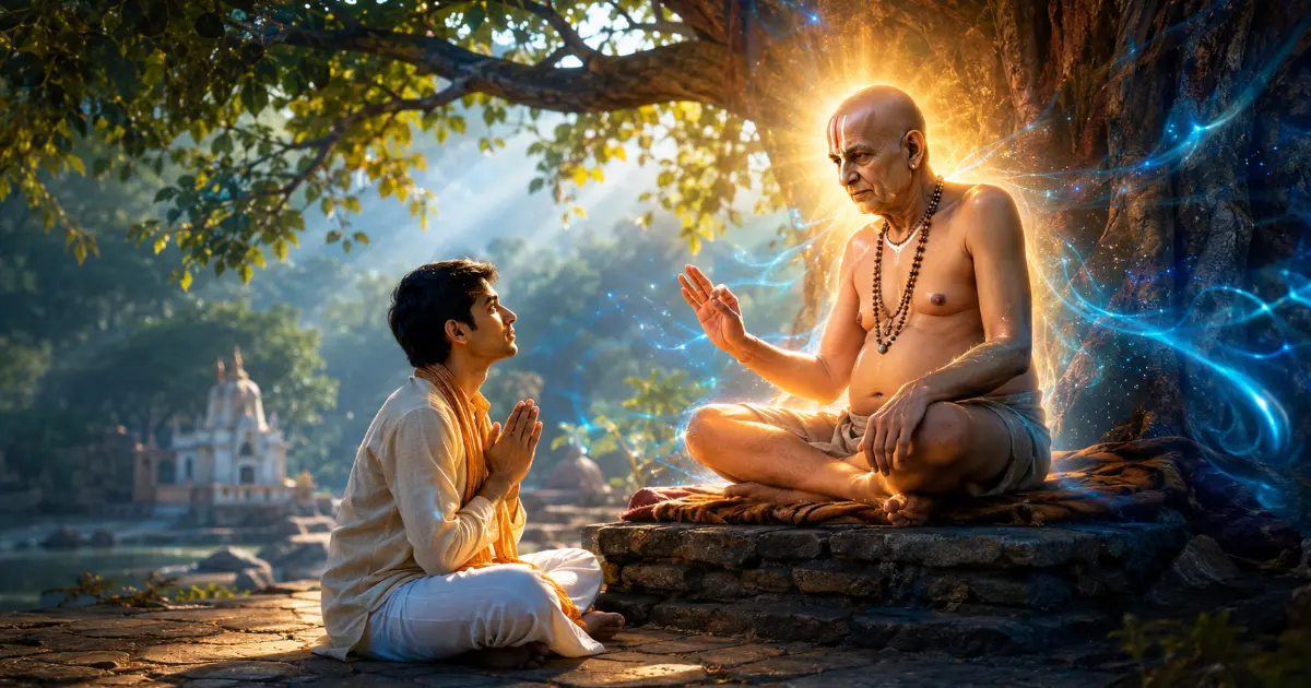 स्वामी समर्थ आशीर्वाद AI फोटो — Spiritual Preaching Guru Purnima AI Prompts